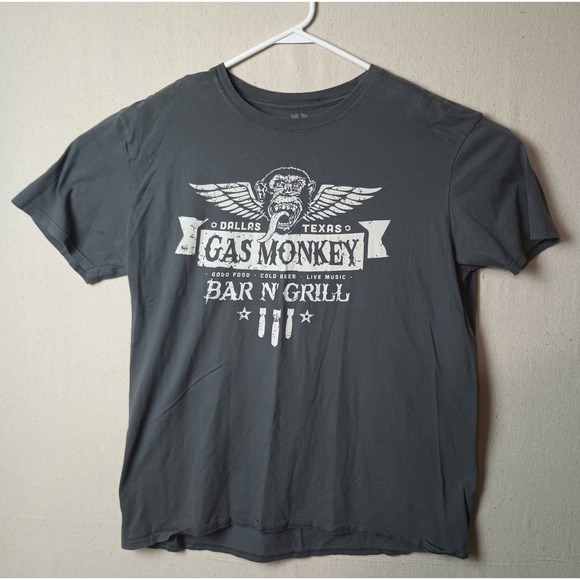 Gas Monkey Bar Y2K 2000's Grill T-Shirt Dallas Texas Graphic Tee Size XL - Picture 1 of 8